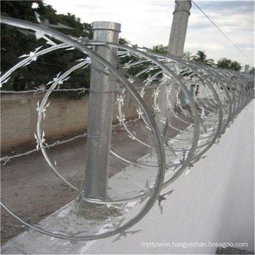 high quality flat concertina razor wire fencing